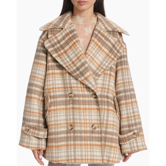 Free People Jackets & Blazers - Free People Highlands Oversized Peacoat